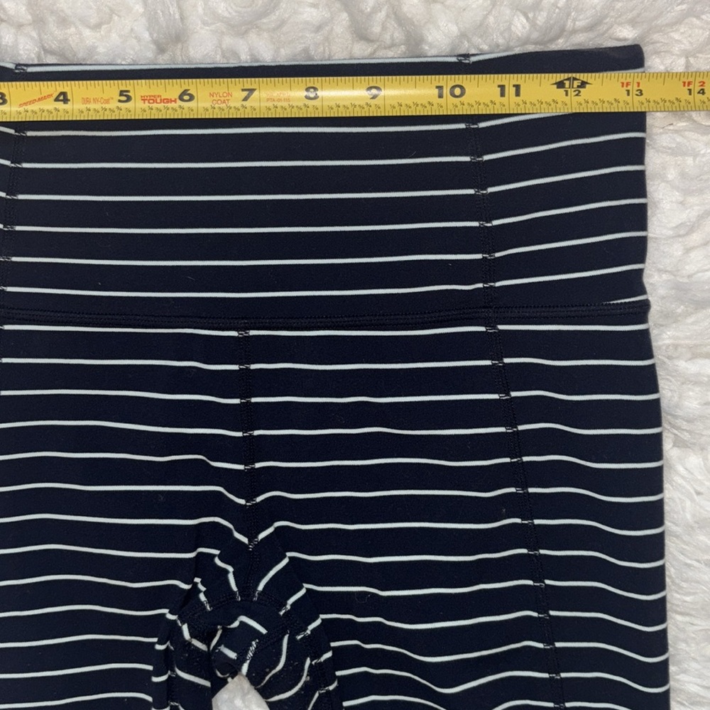 Athleta Chaturanga Yoga High Rise Cropped Striped Tights, Size S - Picture 7 of 16